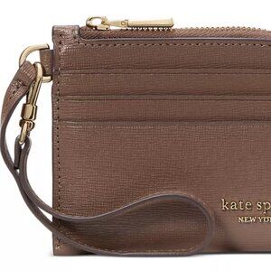 KATE SPADE NEW YORK Devin Saffiano Leather Coin Card Case Wristlet